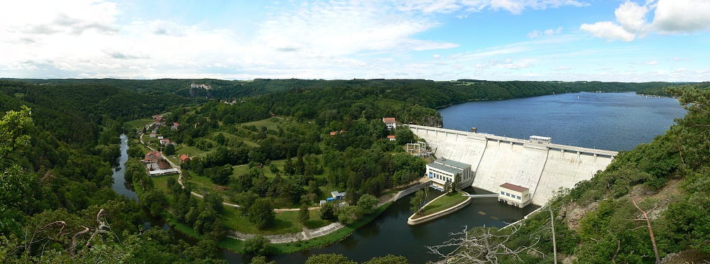 Vranovská přehrada - hráz